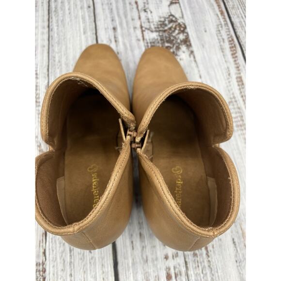 Baretraps Women's Tristen Block Heel Ankle Booties Salted Caramel Size 7 M - Picture 6 of 9